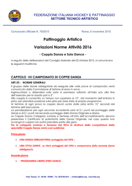 Variazione Norme Attivit&agrave; 2016 - Federazione Italiana Hockey e