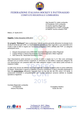 Regolamento CONI 2015 - FIHP Comitato Regionale Lombardia