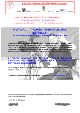 invito 2° Trofeo Max Bettelle 2013