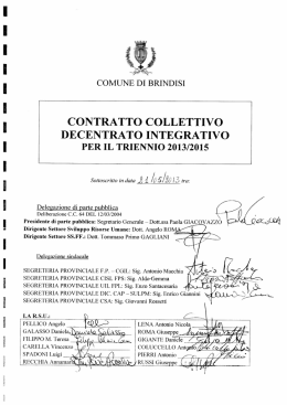 Contratto Collettivo Decentrato Integrato per il