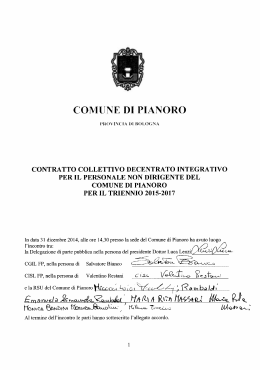 Contratto Decentrato Integrativo