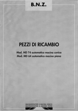 Page 1 l Ico macma comca nca macina plana PEZZI DI RICAMBIO