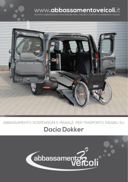 Dacia Dokker www.abbassamentoveicoli.it