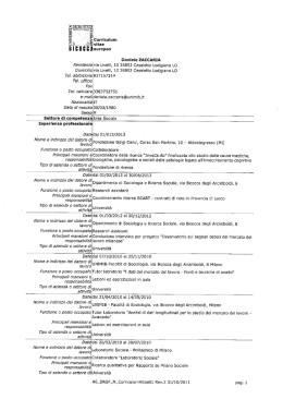 curriculum vitae zaccaria