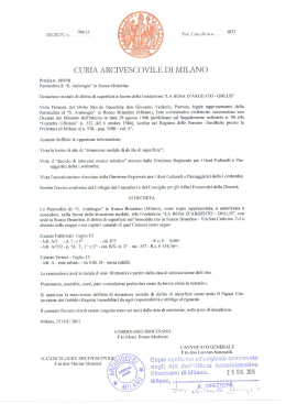 CURIA ARCIVESCOVILE DI MILANO