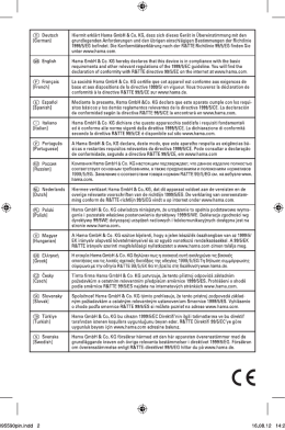 &reg; Deutsch Hiermit erkl&auml;rt Hama GmbH & Co. KG. dass sich dieses