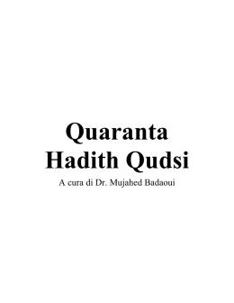 Quaranta Hadith Qudsi - 1