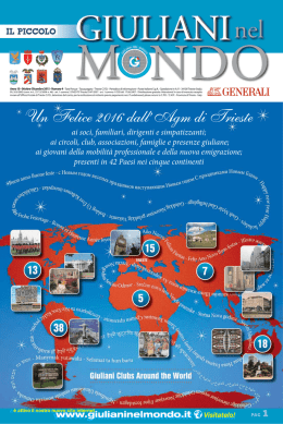 Un Felice 2016 dall`Agm di Trieste