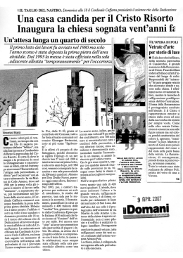 Una-casa candida per il Cristo. Risorto