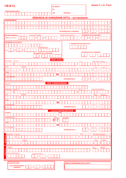 Denuncia Variazione Ditta