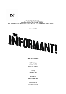 Scarica il pressbook completo di The Informant!