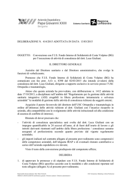 Convenzione con FIS Fondo Interno di Solidariet&agrave; di Costa Volpino