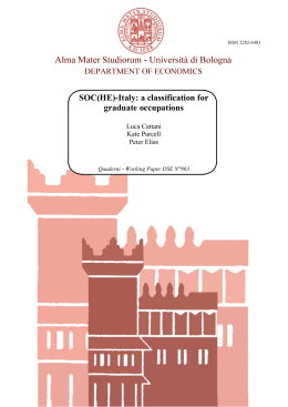 SOC(HE)-Italy: a classification for graduate occupations
