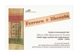 Untitled - Istituto di Storia Contemporanea di Ferrara