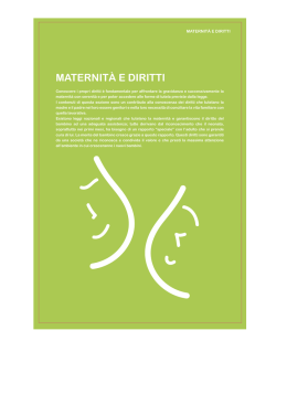 MATERNIT&Agrave; E DIRITTI