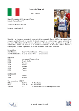 Firenze Marathon 2010: profili degli atleti (pdf - 1.035 KB)