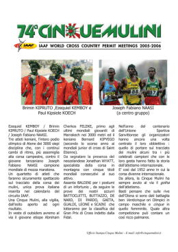 iaaf world cross country permit meetings 2005-2006