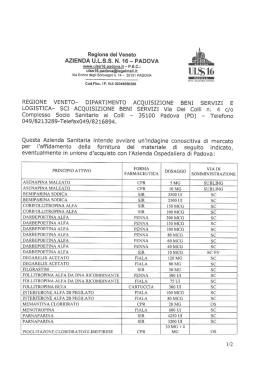 Scaricare l`allegato - Azienda ULSS 16 Padova