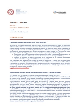 informativa n. 32 - Ordine dei Dottori Commercialisti