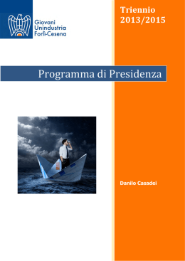 Programma Danilo Casadei - Giovani Confindustria Forl&igrave;