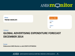 Global Advertising Expenditure Forecast December 2014