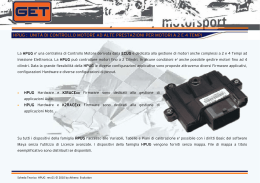 hpug : unit&agrave; di controllo motore ad alte prestazioni