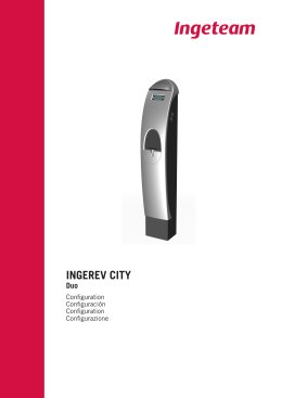 Manuale di Configurazione INGEREV CITY Duo