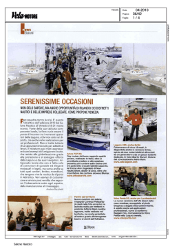 Serenissime occasioni - Salone Nautico di Venezia