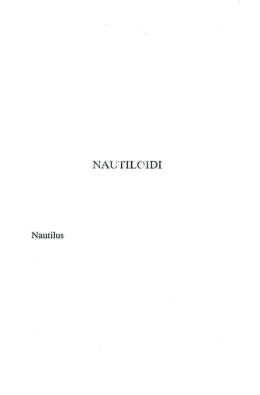 Nautiloidi Nautilus