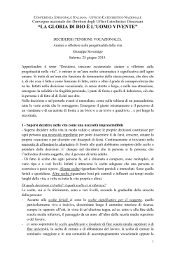 Relazione Sovernigo - Chiesa Cattolica Italiana