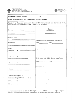 Celiaboratere Prof.le Sanitario» infermiere , a decorrere dal