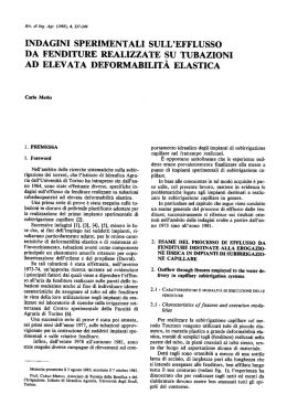 indagini sperimentali sull`efflusso da fenditure realizzate su tubazioni
