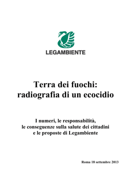 Terra dei fuochi: radiografia di un ecocidio