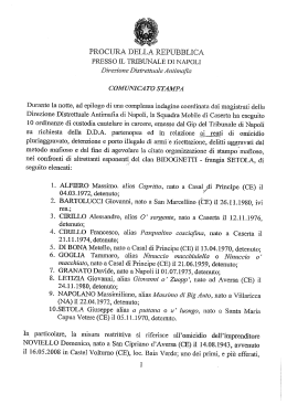 Comunicato DDA Occc Omicidio NOVIELLO-1