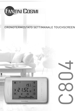 CRONOTERMOSTATO SETTIMANALE