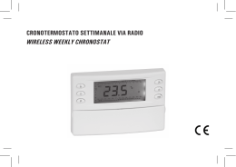 cronotermostato settimanale via radio wireless