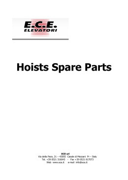 Hoists Spare Parts