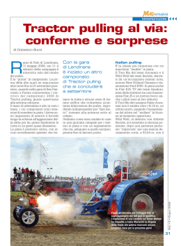 Tractor pulling al via: conferme e sorprese
