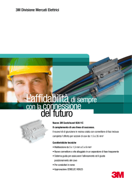 L`affidabilit&agrave; di sempre - 3M Divisione Mercati Elettrici