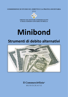 Monografica Minibond - Ordine dei Dottori Commercialisti e degli