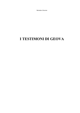 I Testimoni di Geova