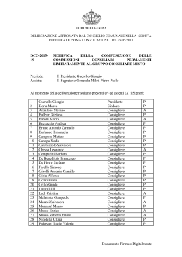DCC-2015- 19 MODIFICA DELLA COMPOSIZIONE DELLE