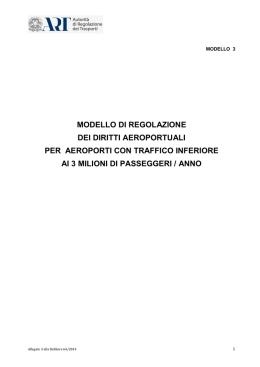 Modello 3 - Autorit&agrave; di Regolazione dei Trasporti