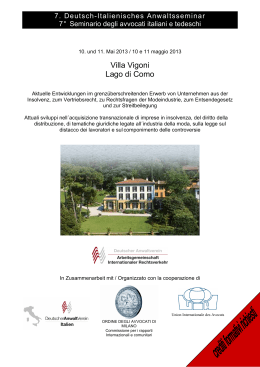 Villa Vigoni Lago di Como - DAV