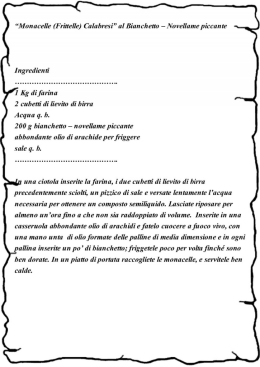 (Frittelle) Calabresi - al Bianchetto/Novellame piccante