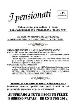 41 - Associazione Pensionati CRF