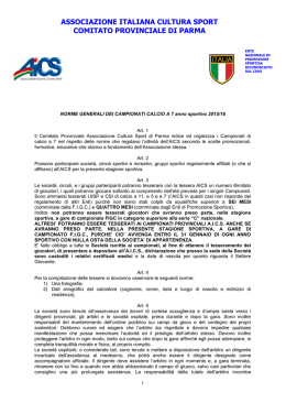 Norme Generali dei Campionati CALCIO A 7