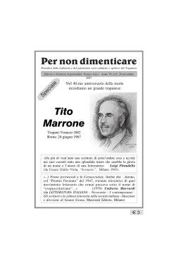 TITO MARRONE, 2007