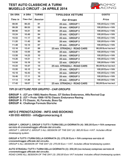test auto classiche a turni mugello circuit - 24 aprile 2014