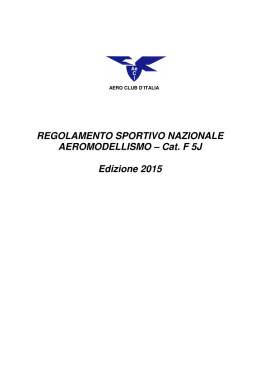 Categoria F5J 2015 - Aero Club d`Italia